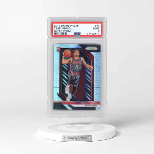 2018 Panini Prizm #78 Trae Young - Hyper Prizm (PSA 9 MINT)