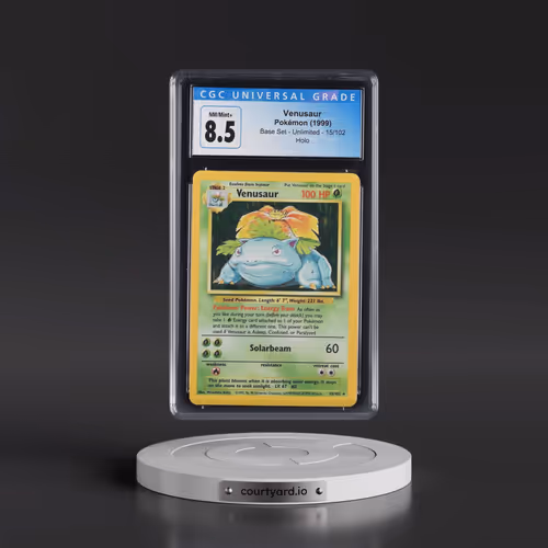 1999 Base Set #15/102 Venusaur - Holo (CGC 8.5 NM-MT+)