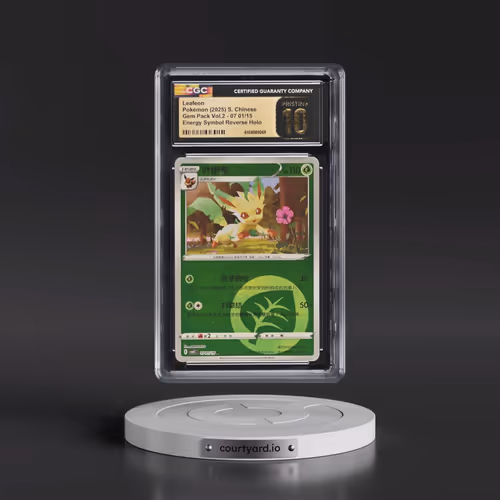 2025 Gem Pack Volume 2 - CBB2C - Simplified #07 01/15 Leafeon - Reverse Holo Energy Symbol (CGC 10 P