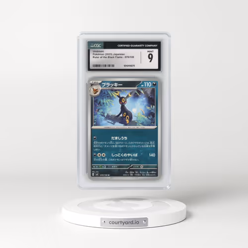 2023 Pokémon SV3-Ruler of the Black Flame #070 Umbreon (CGC 9 MINT)
