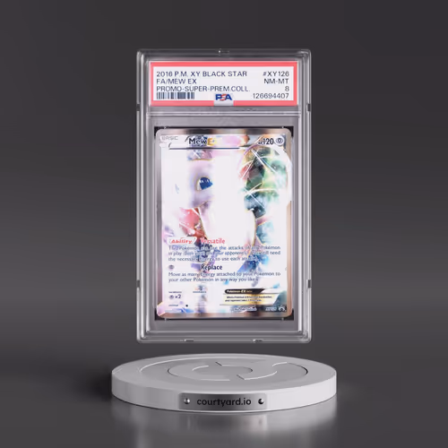 2016 Pokémon XY Black Star Promo #XY126 Mew EX - Holo Full Art Super-Premium Collection (PSA 8 NM-MT