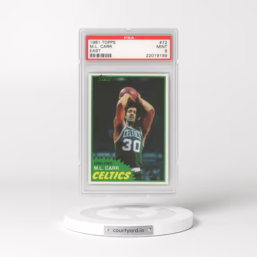 1981 Topps #72 M.L. Carr - East (PSA 9 MINT)
