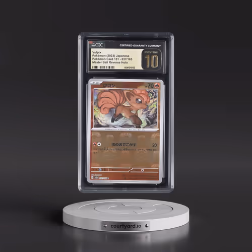 2023 Pokémon Card 151 #037/165 Vulpix - Reverse Holo Master Ball (CGC 10 PRISTINE)