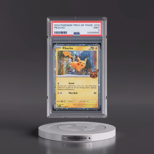 2024 Pokémon Trick or Trade #018 Pikachu (PSA 9 MINT)