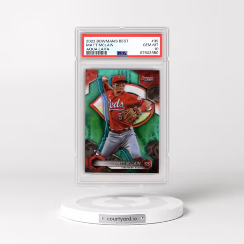 2023 Bowman's Best #39 Matt Mclain - Aqua Lava (PSA 10 GEM MINT)