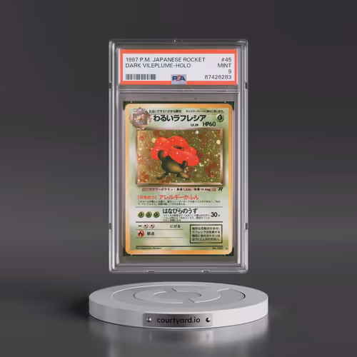 1997 Pokémon Rocket #45 Dark Vileplume - Holo (PSA 9 MINT)
