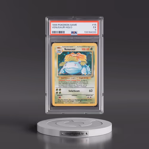 1999 Pokémon Game #15 Venusaur - Holo (PSA 5 EX)