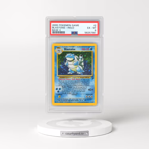 2000 Pokémon Game Base II #2 Blastoise - Holo (PSA 6 EX-MT)