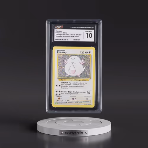2023 Pokémon CLV-Trading Card Game Classic Venusaur & Lugia EX Deck #015 Chansey (CGC 10 GEM MINT)