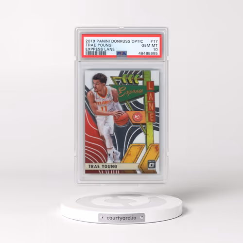 2019 Panini Donruss Optic Express Lane #17 Trae Young (PSA 10 GEM MINT)