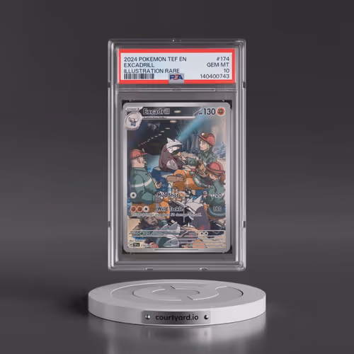 2024 Pokémon Tef EN-Temporal Forces #174 Excadrill - Illustration Rare (PSA 10 GEM MINT)