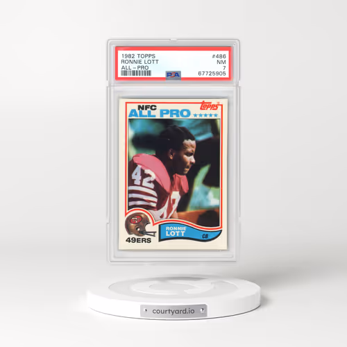1982 Topps #486 Ronnie Lott - All-Pro (PSA 7 NM)