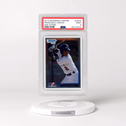 2010 Bowman Chrome USA Stars #USA5 Francisco Lindor (PSA 9 MINT)