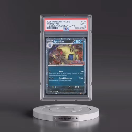 2025 Pokémon Pal EN-Paldea Evolved #135 Tyranitar - Lucario EX & Tyranitar EX Premium Collection (PS