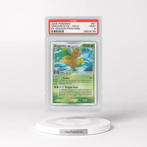 2006 Pokémon EX Dragon Frontiers #91 Dragonite EX - Holo Holo (PSA 9 MINT)