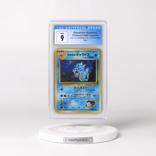 1999 Gym 2: Challenge from the Darkness #130 Giovanni's Gyarados - Holo (CGC 9 MINT)