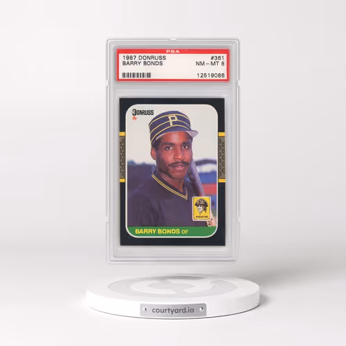 1987 Donruss #361 Barry Bonds (PSA 8 NM-MT)