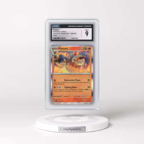 2023 Scarlet & Violet 151 - MEW EN #136/165 Flareon - Holo (CGC 9 MINT)