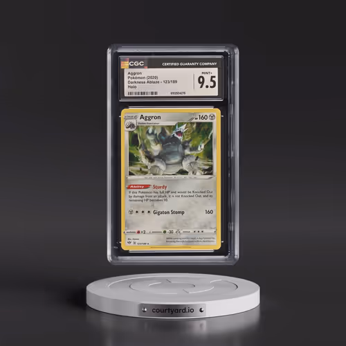 2020 Darkness Ablaze #123/189 Aggron - Holo (CGC 9.5 MINT+)