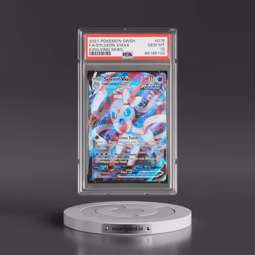 2021 Pokémon Sword & Shield Evolving Skies #075 Sylveon Vmax - Full Art (PSA 10 GEM MINT)