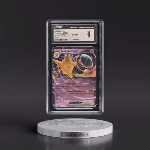 2023 Scarlet & Violet 151 - MEW EN #065/165 Alakazam ex - Holo (CGC 9 MINT)