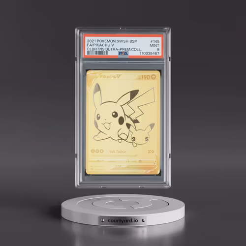 2021 Pokémon Swsh Black Star Promo #145 Pikachu V - Holo Full Art Celebrations Ultra-Premium Collect