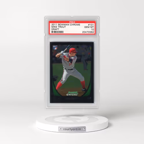 2011 Bowman Chrome Draft #101 Mike Trout (PSA 10 GEM MINT)