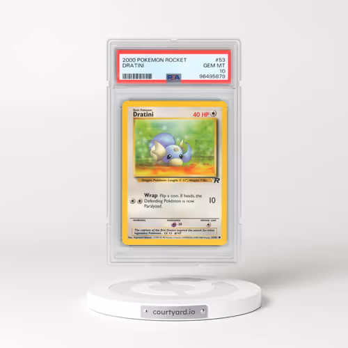 2000 Pokémon Rocket #53 Dratini (PSA 10 GEM MINT)