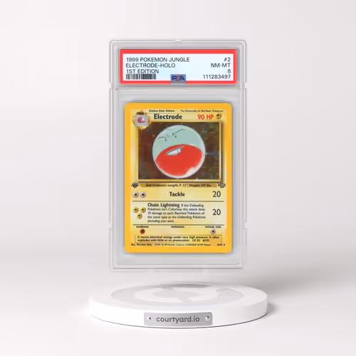 1999 Pokémon Jungle #2 Electrode - 1st Edition Holo (PSA 8 NM-MT)