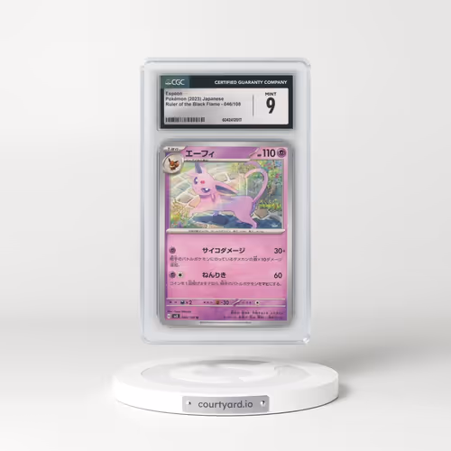2023 Ruler of the Black Flame #046/108 Espeon (CGC 9 MINT)