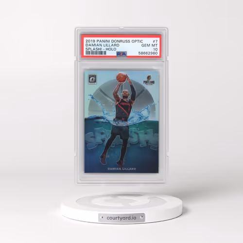 2019 Panini Donruss Optic Splash! #7 Damian Lillard - Holo (PSA 10 GEM MINT)