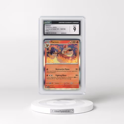 2023 Scarlet & Violet 151 - MEW EN #136/165 Flareon - Holo (CGC 9 MINT)
