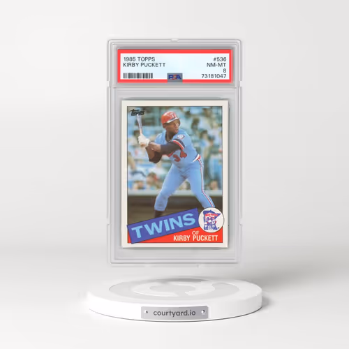 1985 Topps #536 Kirby Puckett (PSA 8 NM-MT)