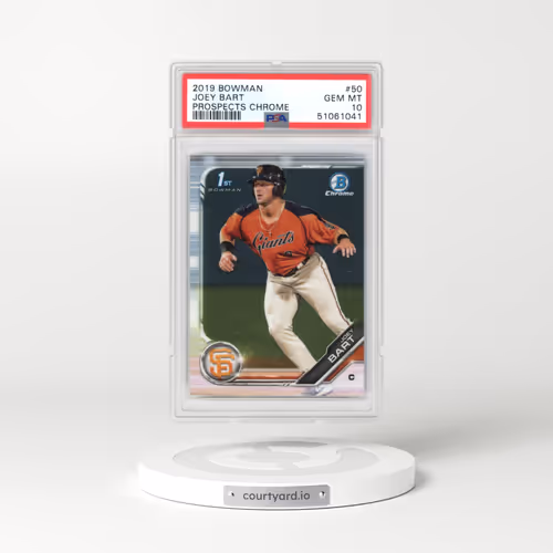 2019 Bowman Prospects Chrome #50 Joey Bart (PSA 10 GEM MINT)