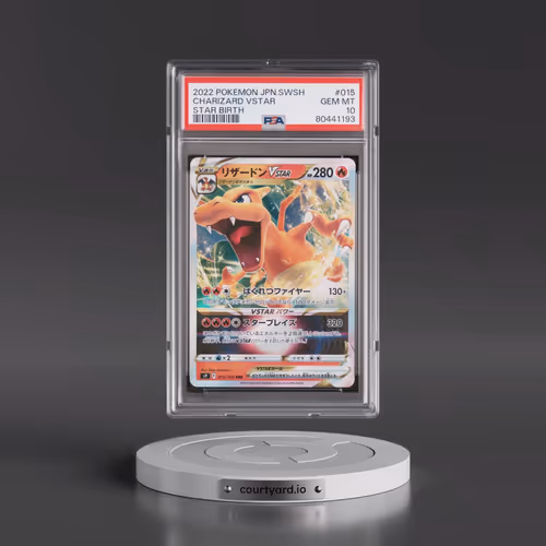 2022 Pokémon Sword & Shield Star Birth #015 Charizard Vstar (PSA 10 GEM MINT)