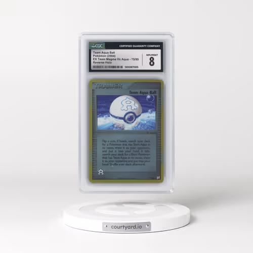 2004 EX Team Magma Vs Team Aqua #75/95 Team Aqua Ball - Reverse Holo (CGC 8 NM-MT)