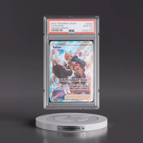 2023 Pokémon Sword and Shield Crown Zenith #GG65 Raihan - Full Art (PSA 10 GEM MINT)