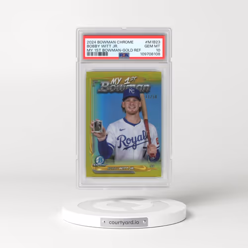 2024 Bowman Chrome My 1st Bowman #M1B23 Bobby Witt Jr. - Gold Refractor (PSA 10 GEM MINT)