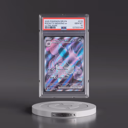 2025 Pokémon Dri EN-Destined Rivals #216 Team Rocket's Nidoking EX - Holo Ultra Rare (PSA 10 GEM MIN