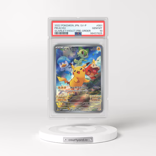 2022 Pokémon SV Promo #001 Pikachu - Scarlet & Violet Pre-Order (PSA 10 GEM MINT)