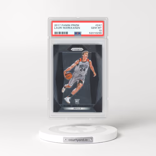 2017 Panini Prizm #247 Lauri Markkanen (PSA 10 GEM MINT)