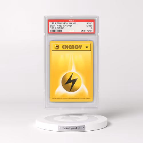 1999 Pokémon Game #100 Lightning Energy - 1st Edition (PSA 9 MINT)