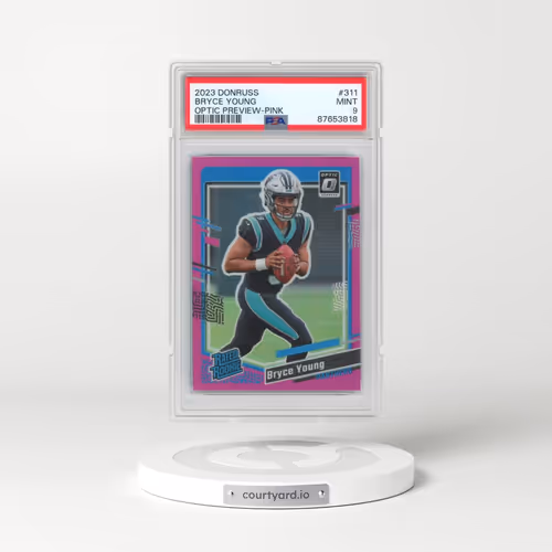 2023 Panini Donruss #311 Bryce Young - Optic Preview-Pink (PSA 9 MINT)