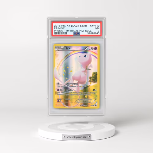 2016 Pokémon XY Black Star Promo #XY110 Mew - Full Art Mythical Pokemon Collection (PSA 7 NM)