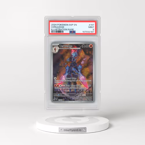 2024 Pokémon Ssp EN-Surging Sparks #197 Ceruledge - Illustration Rare (PSA 9 MINT)