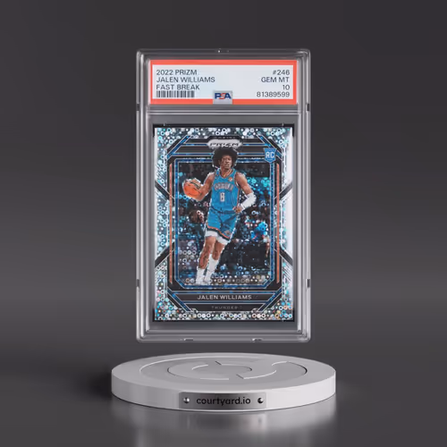 2022 Panini Prizm #246 Jalen Williams - Fast Break (PSA 10 GEM MINT)