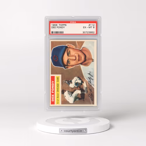 1956 Topps #112 Dee Fondy - Gray Back (PSA 6 EX-MT)