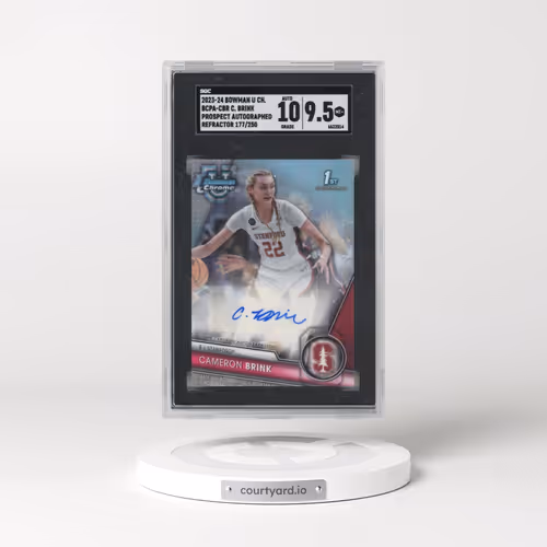 2023 Bowman U Chrome #BCPA-CBR Cameron Brink - Prospect Auto. Refractor (SGC 9.5 MINT+)