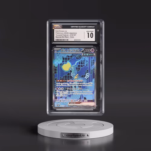 2024 Pokémon Sv8a-Terastal Fest EX #214 Iron Crown EX - Holo Special Art Rare (CGC 10 GEM MINT)