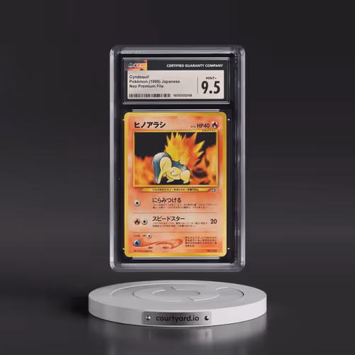 1999 Neo Premium File Cyndaquil - No Rarity (CGC 9.5 MINT+)